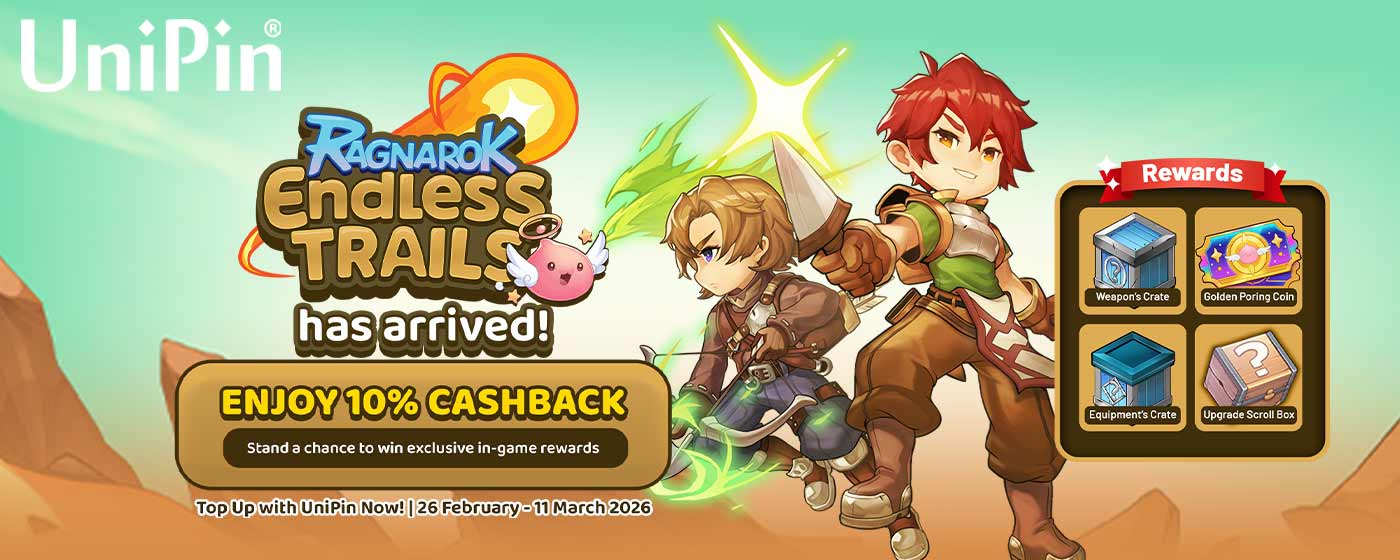 Ragnarok: Endless Trails Has Arrived! Enjoy 10% Cashback with UniPin! (TH)